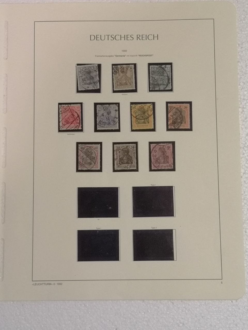 Tutti i francobolli: Deutsche Briefmarken 1862-1911. 10 Seiten. – Usato da Bern venduto da Yunkom 6