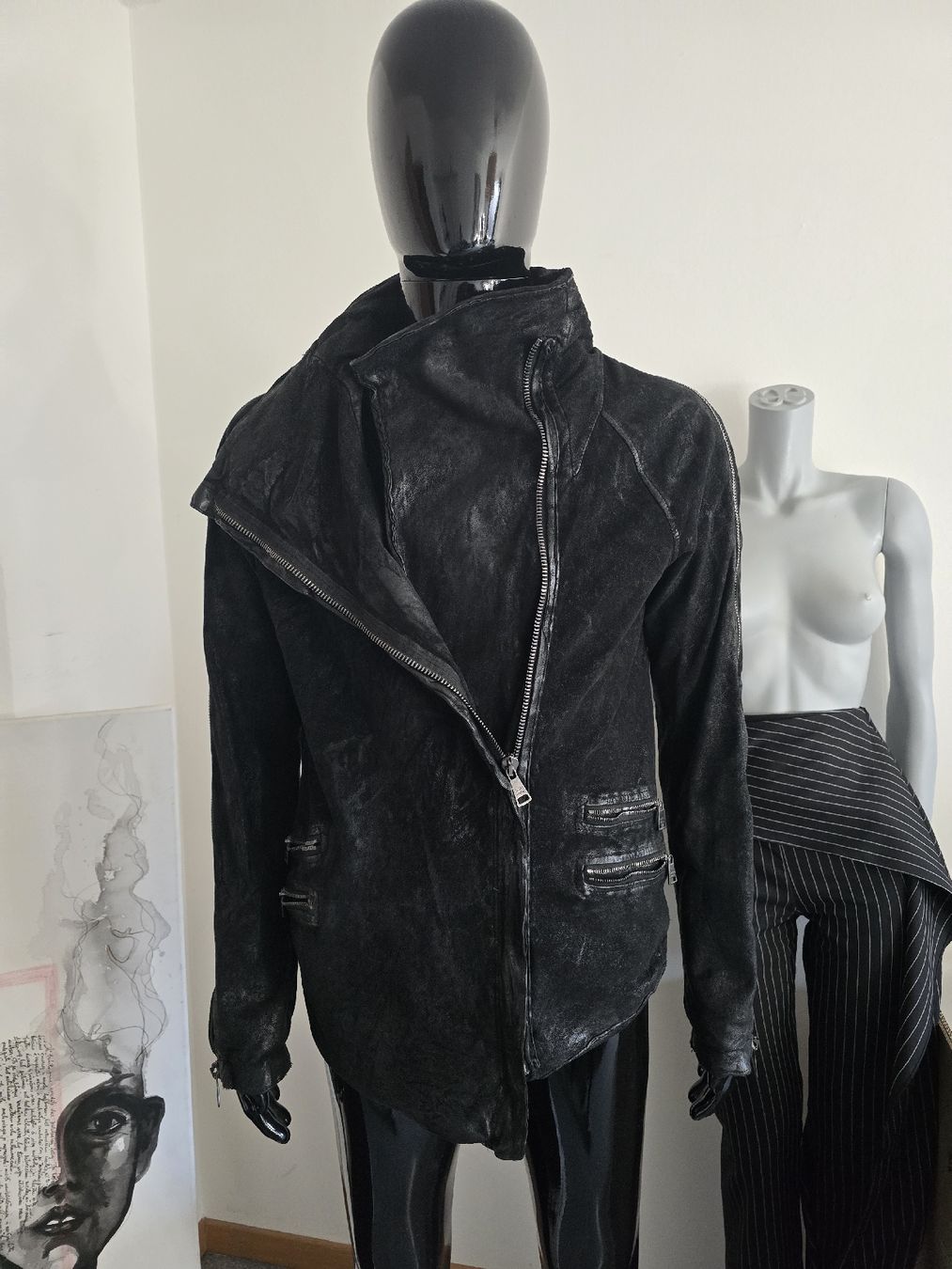Giacche: Designer Giorgio Brato Leather Jacket, Black, Size 48 – Usato da Zürich venduto da joa_26k8 1