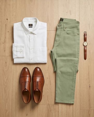 Lee Pantalon  kaki - neuf - 30/32