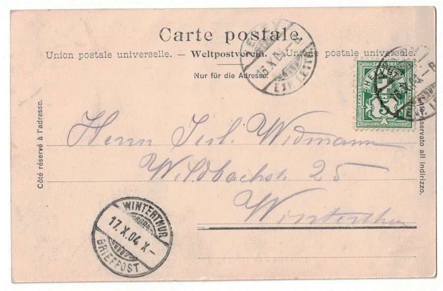 Cartoline postali: Lausanne, le grand Pont, circulée 1904 – Usato da Frauenfeld venduto da POML 1
