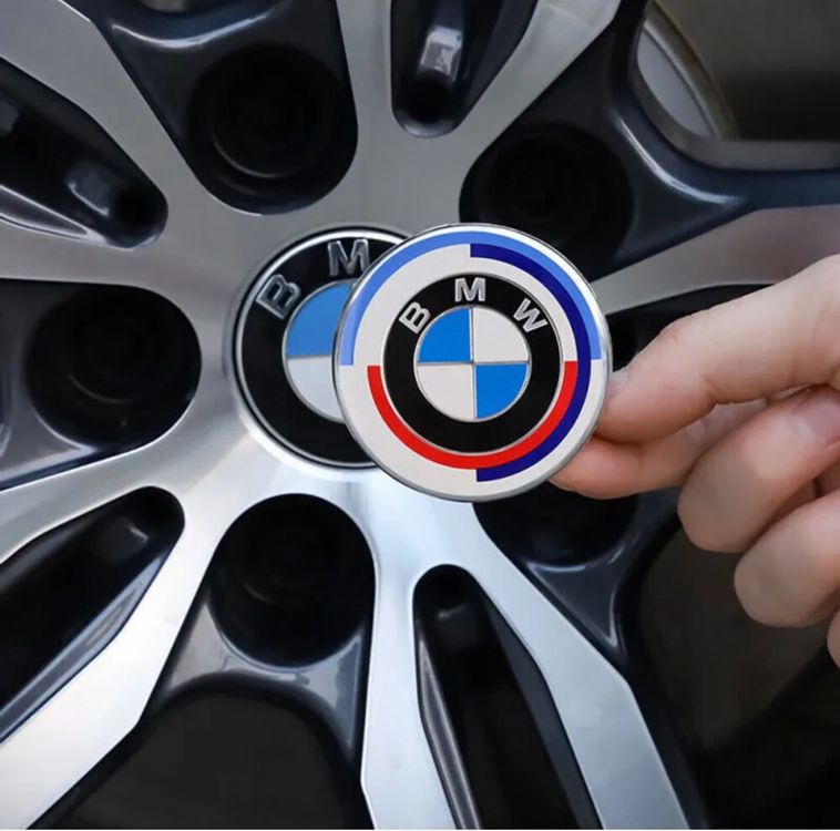 BMW 50 Jahre M Embleme Felgendeckel (A-Post Versand)