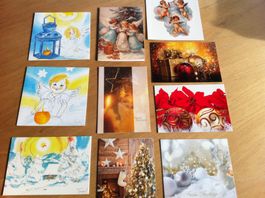 10 Weihnachtskarten mit Couverts