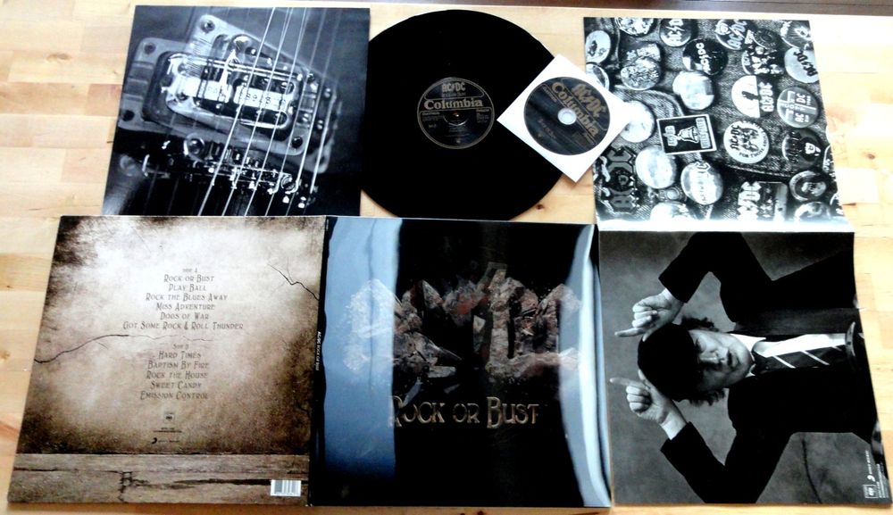 LP AC/DC rock or bust 2014 Lenticular Cover 180gr CD BOOKLET (Gebraucht ...