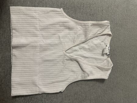 Weisses Sommertop Stradivarius Gr. S