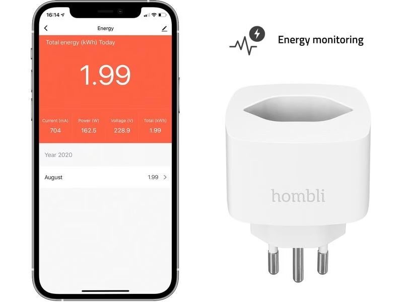 Spine: Hombli Smart Socket CH, Weiss - Stromverbrauch messen – Nuovo (secondo la descrizione) da Umiken venduto da mar_p7n9 1