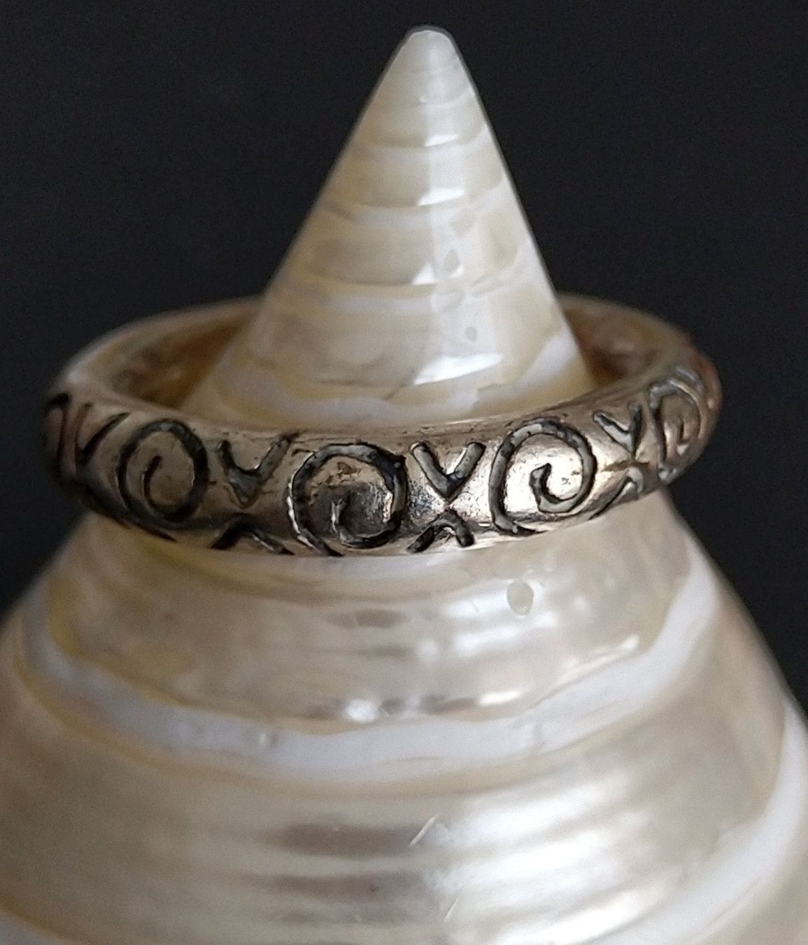 Anelli: XL  ORNAMENTIERTER RING IN 925 SILBER – Usato da Romanshorn venduto da BoutiqueA 3