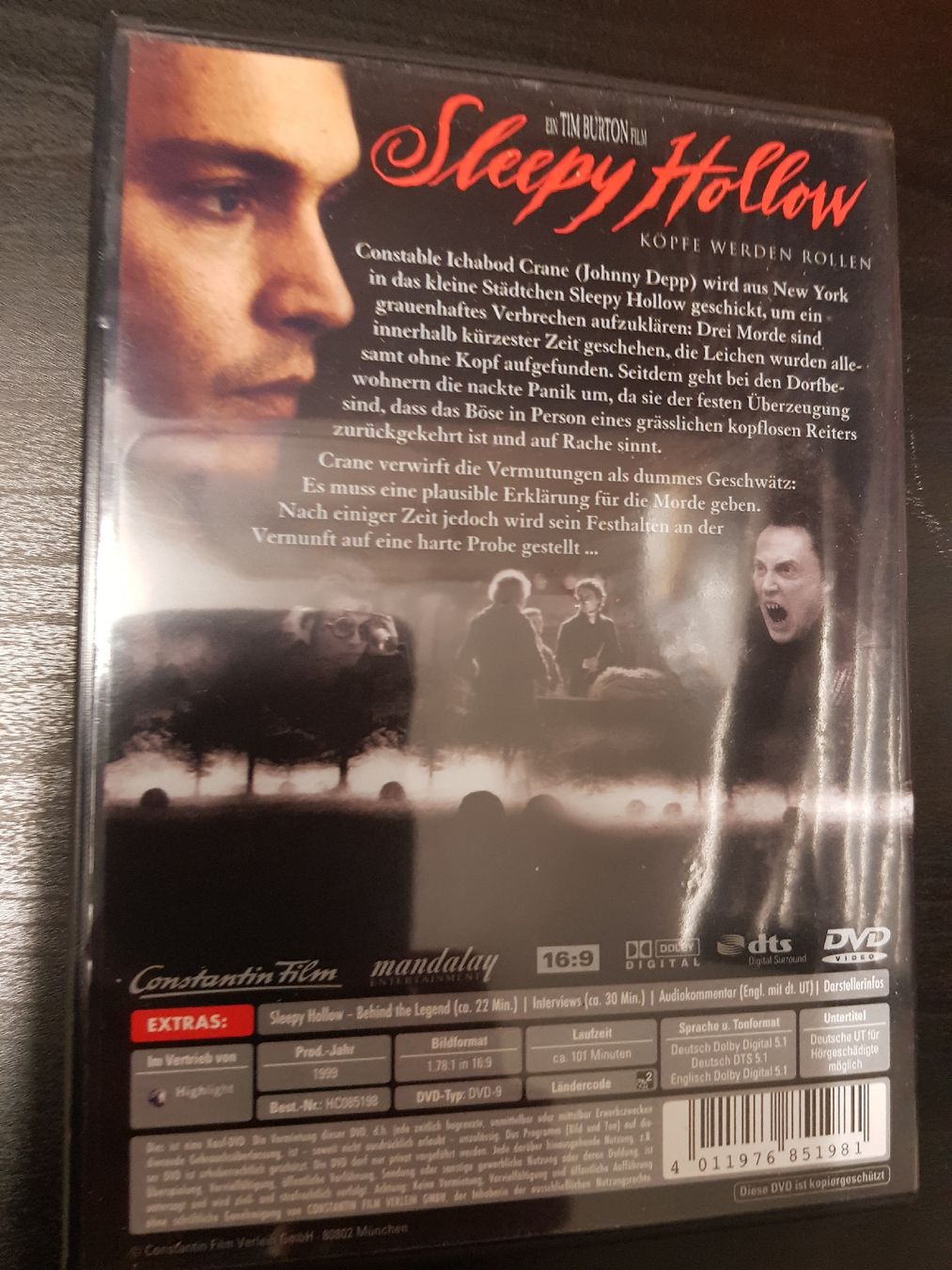 Tutti i DVDs: Sleepy Hollow – Usato da Frauenfeld venduto da aro_kph8 1