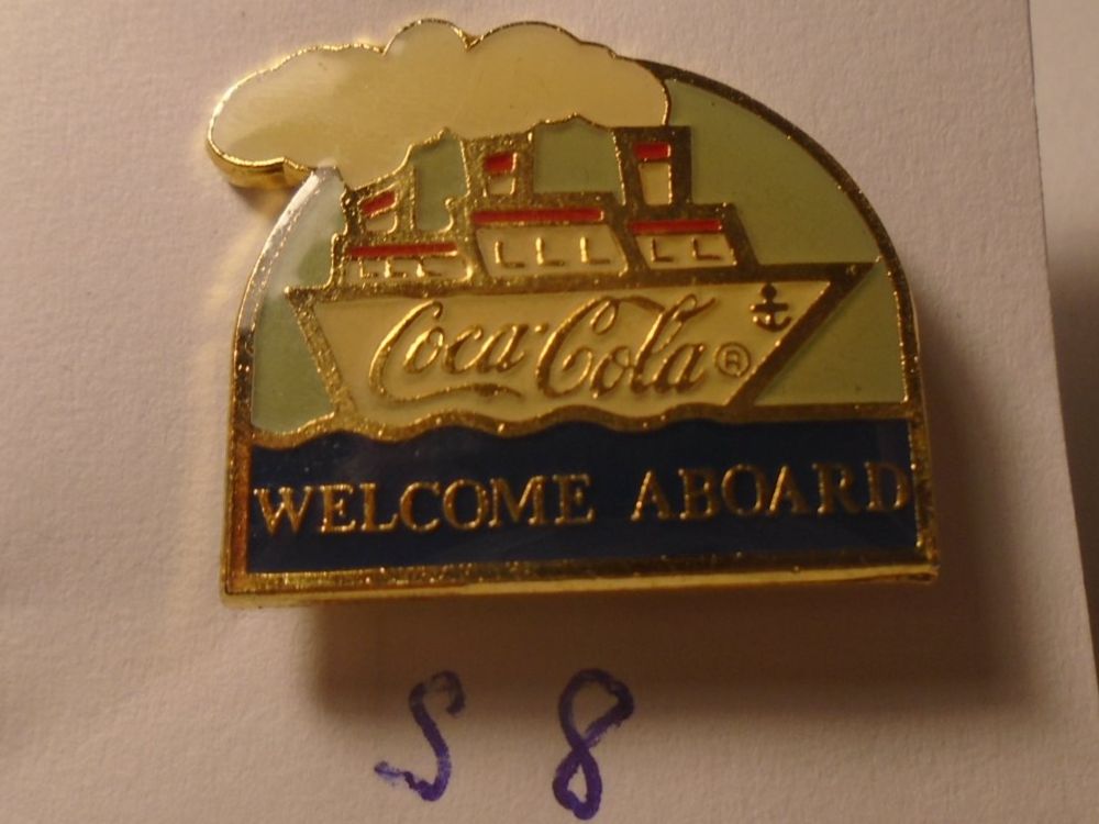 Coca-Cola Placchette & Badge: 1 Coca-Cola Pin Welcome Aboard (S8) – Usato da Winterthur venduto da Beli2000