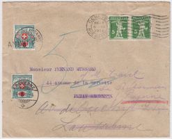 1918: annulierter Strafportobrief/"Lausanne" !