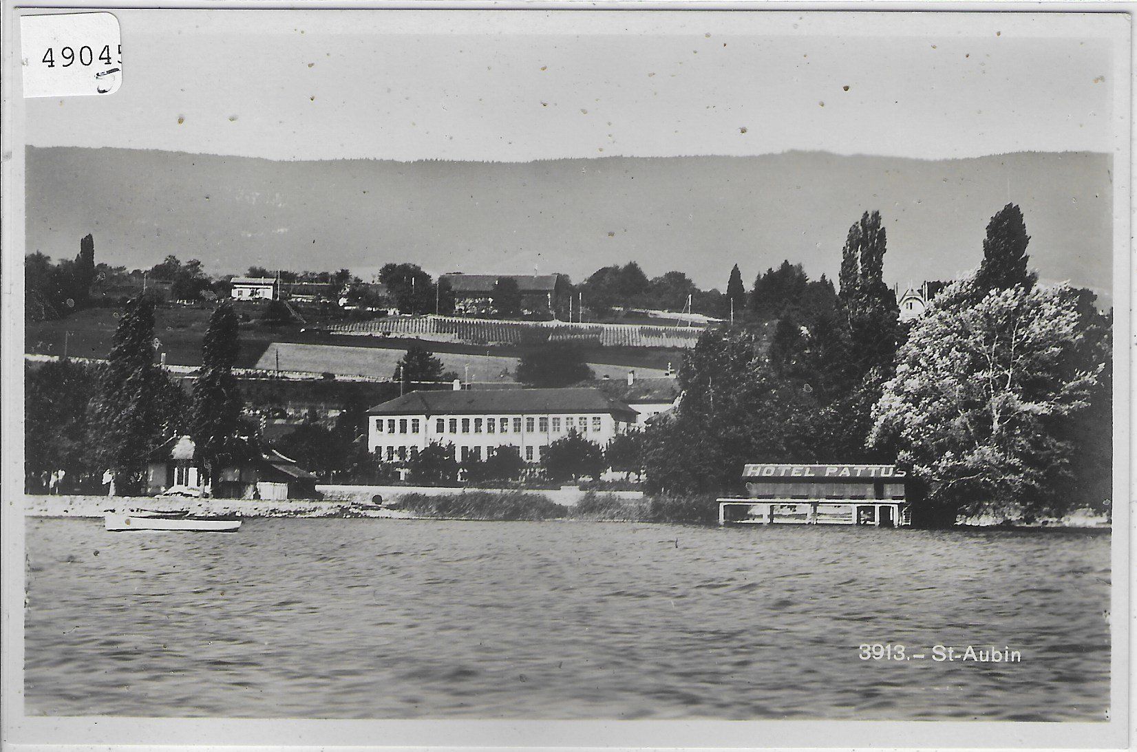 Ansichtskarten: St-Aubin - Hotel Pattus – Gebraucht aus Ettingen von Kartenplanet