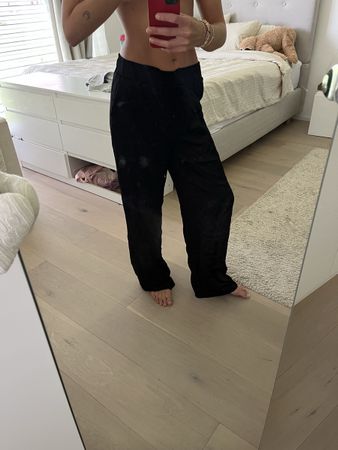 Satin (style) zara hose S (geht auch M)