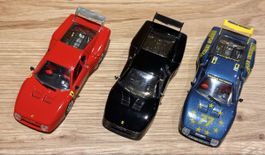 3 Rennautos 1:43 guter Zustand ab 29.-