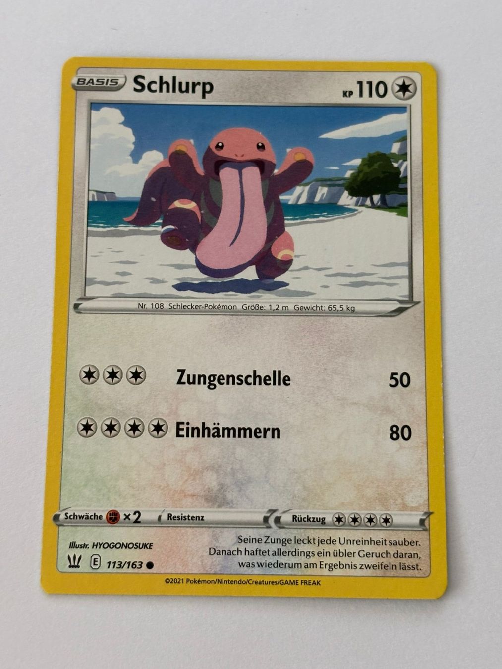 Pokémon Carte collezionabili: Schlurp 113/163 – Usato da Herisau venduto da Seyashop_2