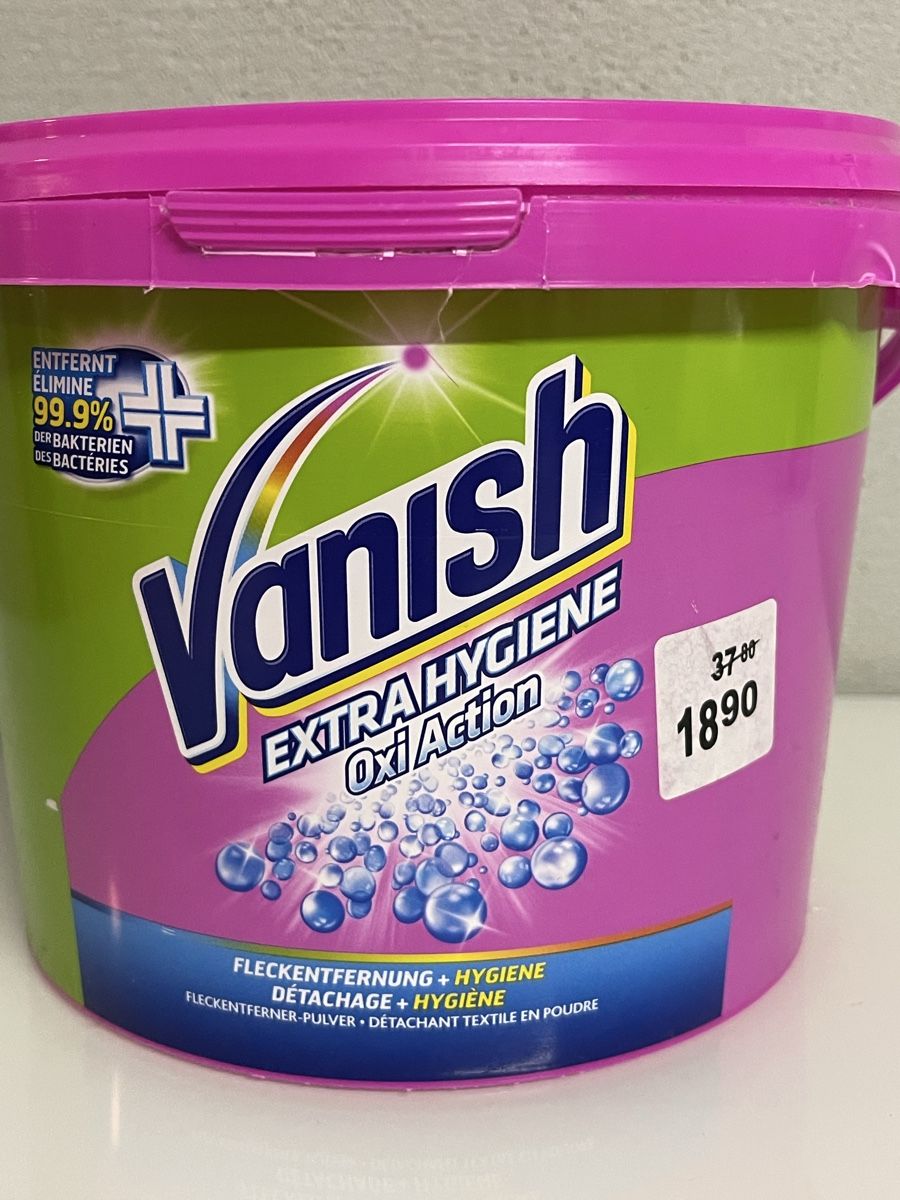 Prodotti di pulizia: Vanish Oxi Action Extra Hygiene Pulver – Usato da Auw venduto da chr_vcc8