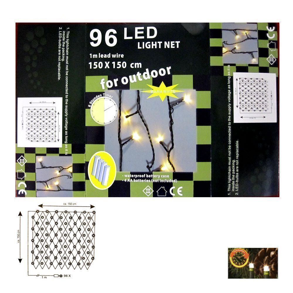 Lichterketten & Leisten: Lichternetz mit 96 LED’s – Neu und originalverpackt aus Spreitenbach von mario-shop.xs
