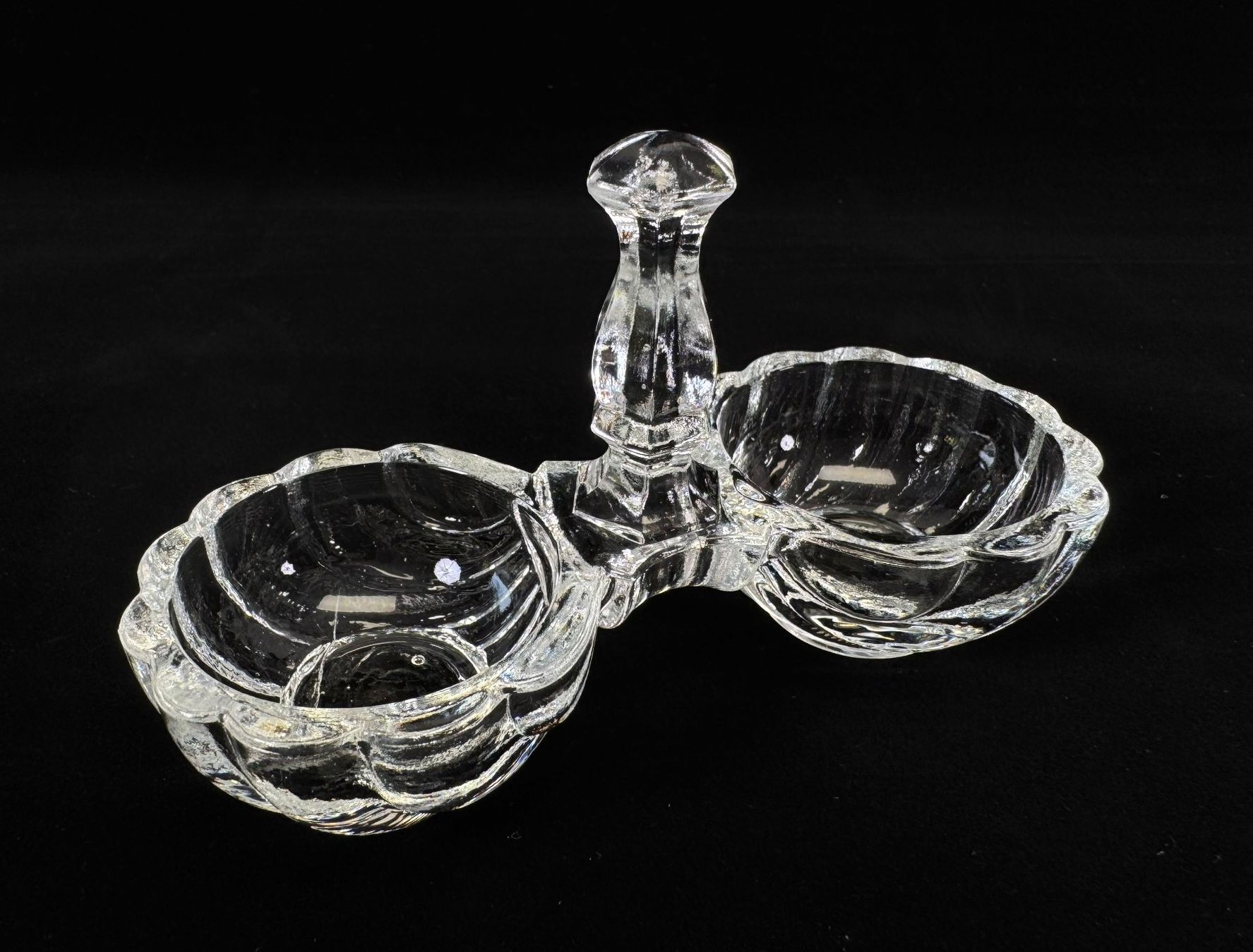 Ciotole: 2er Glasmenage mit Griff - Vintage - Salz- & Pfeffer-Set – Usato da Winterthur venduto da Anto-Bella 2