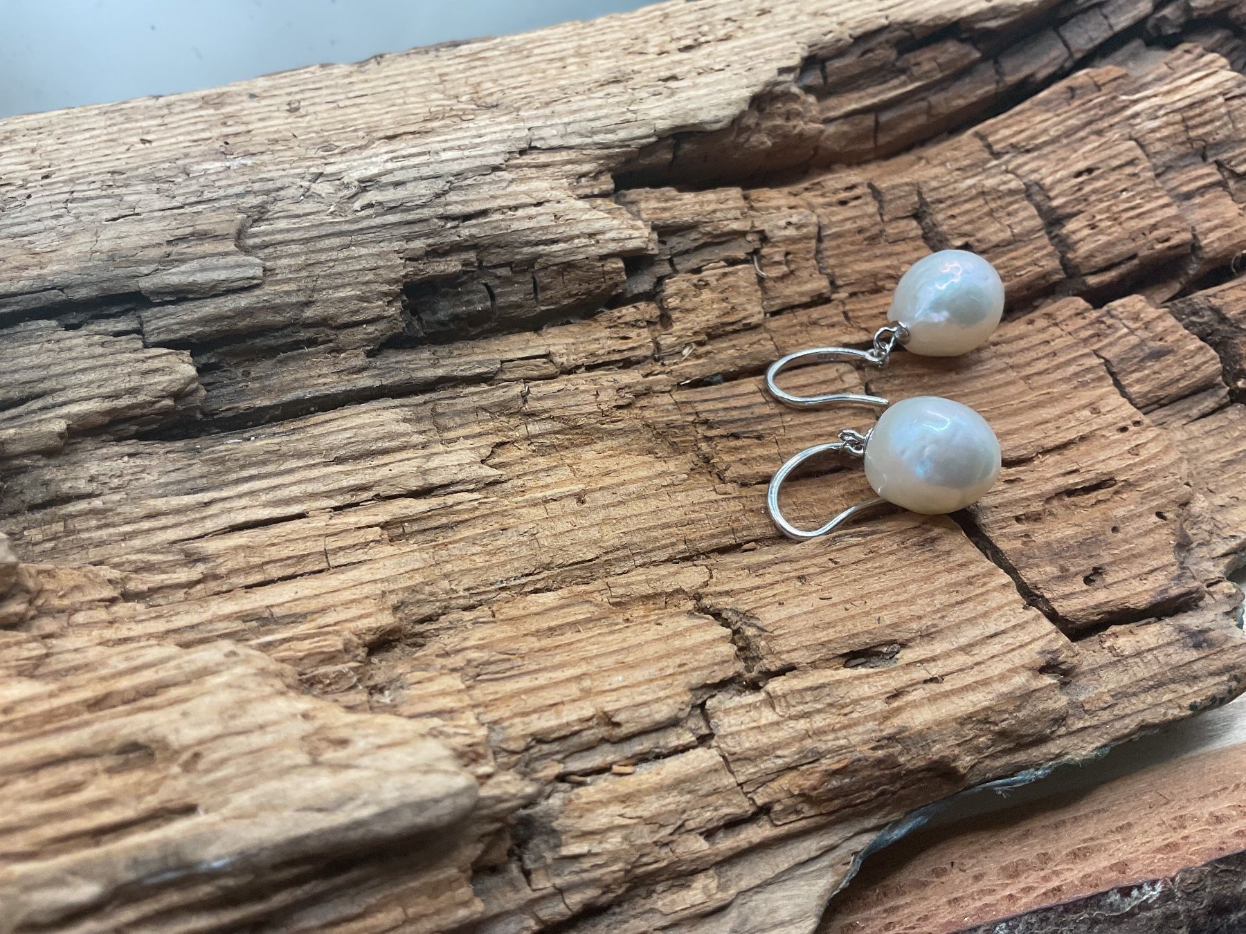 Ohrringe & -stecker: Ohrhänger Edisonperlen 11mm,Sterlingsilber Haken – Neu (gemäss Beschreibung) aus Luzern von S.Kern01 2