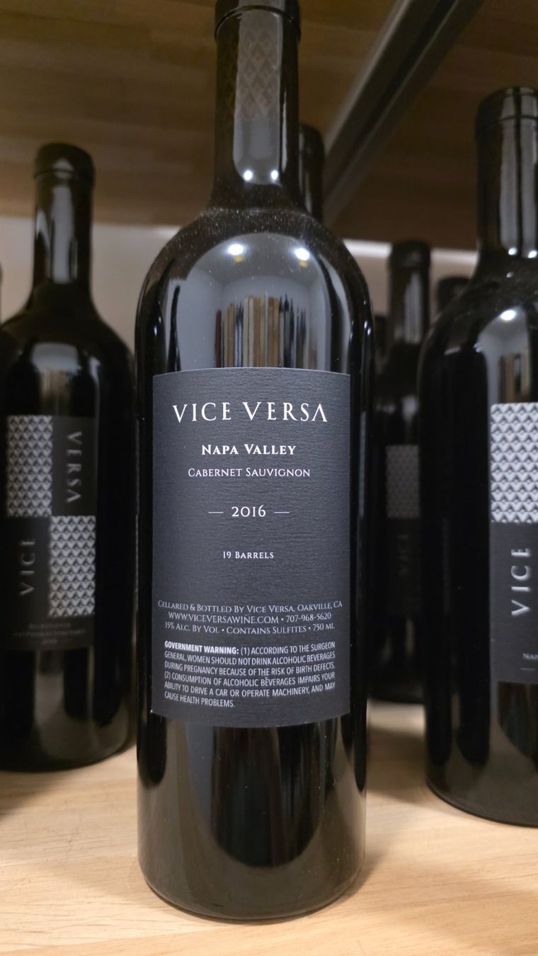 Vino: Vice Versa Napa Valley 2016 - 75cl – Nuovo e nell'imballaggio originale da Steinmaur venduto da Mediascan 1