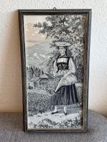 Dekoratives Vintage Seidenbild