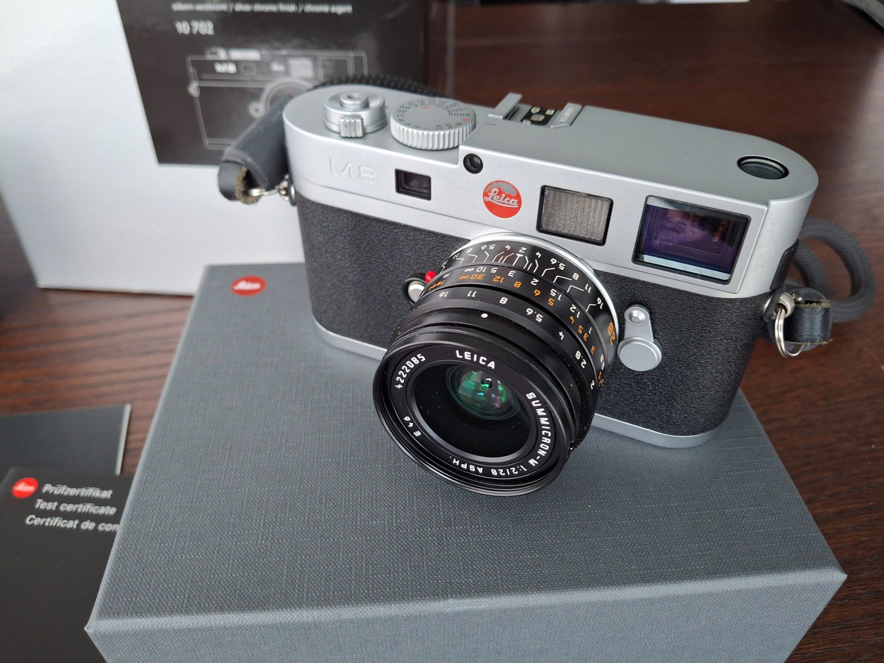 Leica Fotocamera: Digitalkamera Leica M8 silber – Usato da Wisen SO venduto da Draven6 3