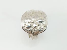 Silberring im Jugendstil mit Narzissen Motiv von 1904