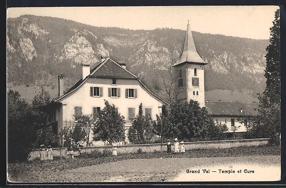 Ansichtskarten: AK Grandval, Temple et Cure – Gebraucht aus Berlin von bartko-reher