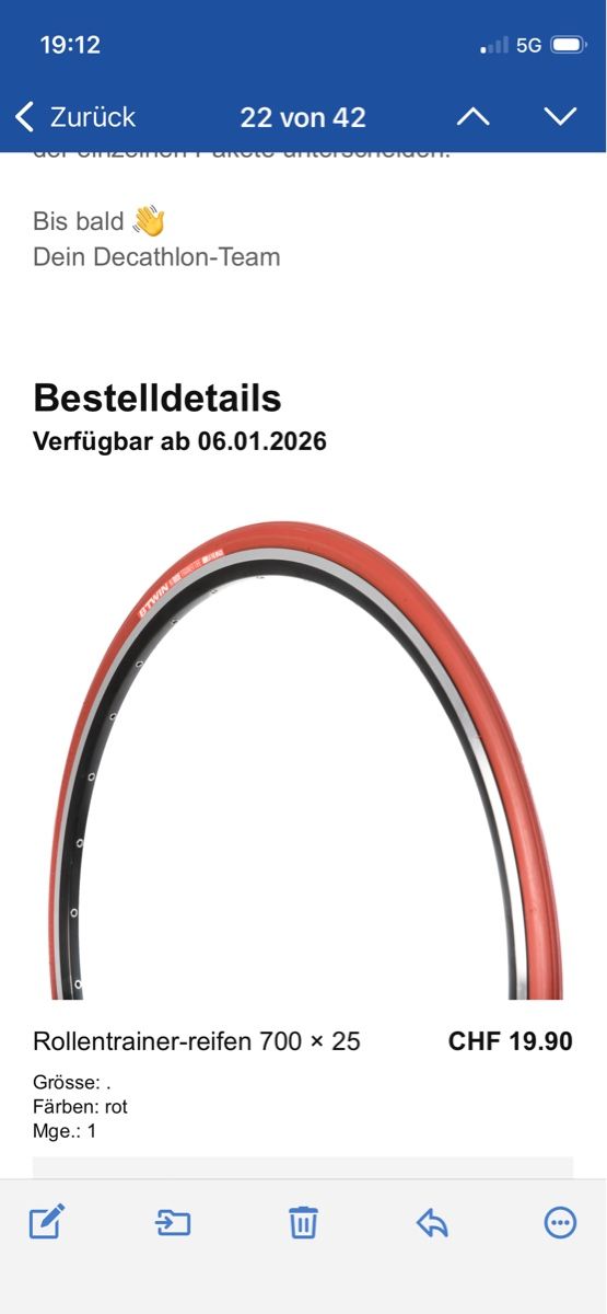 Decathlon Hometrainer: Rollentrainer neu/Ipad-Halterung/Voderradstütze/Reifen – Nuovo (secondo la descrizione) da Lachen SZ venduto da Pizzi77 2