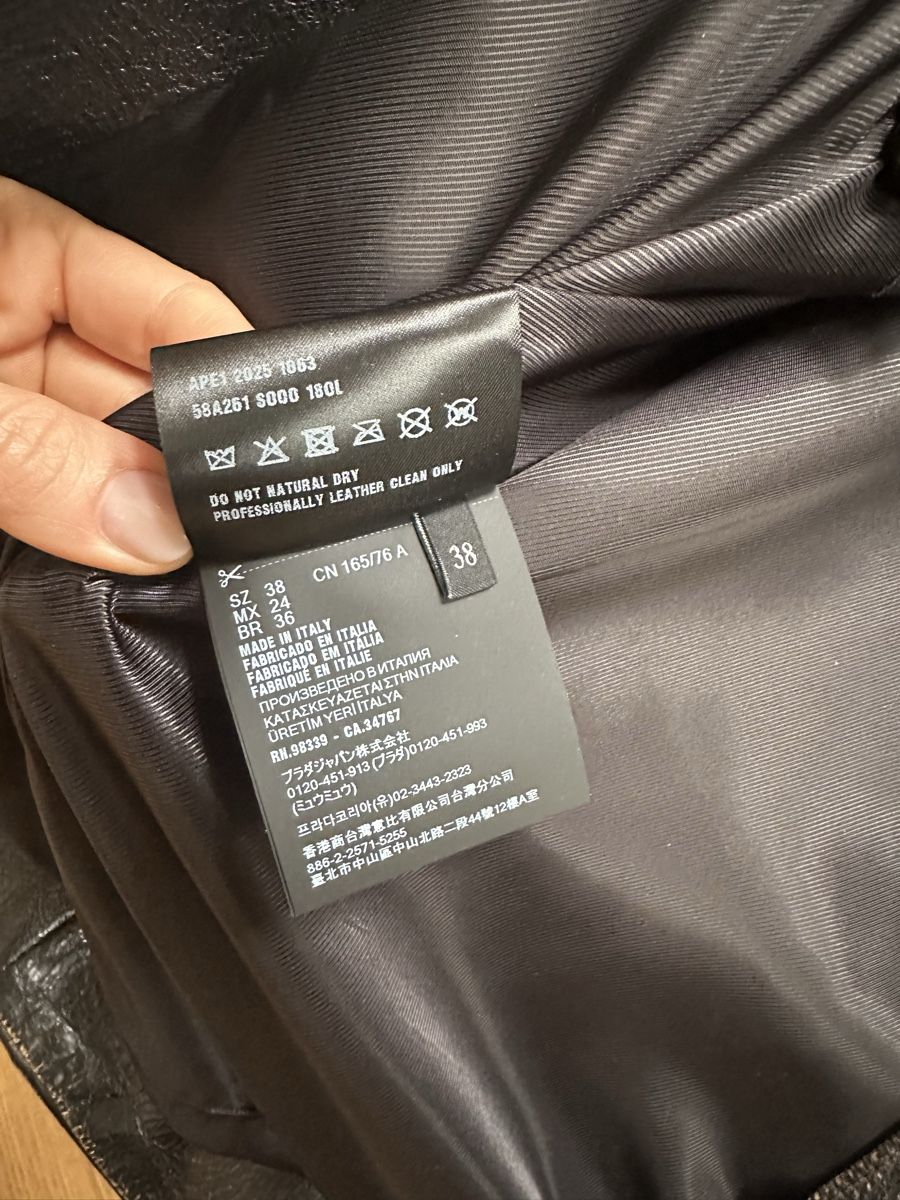 Prada Jacken: Prada leder leather jacket new neu – Neu und originalverpackt aus Zug von agiris 7