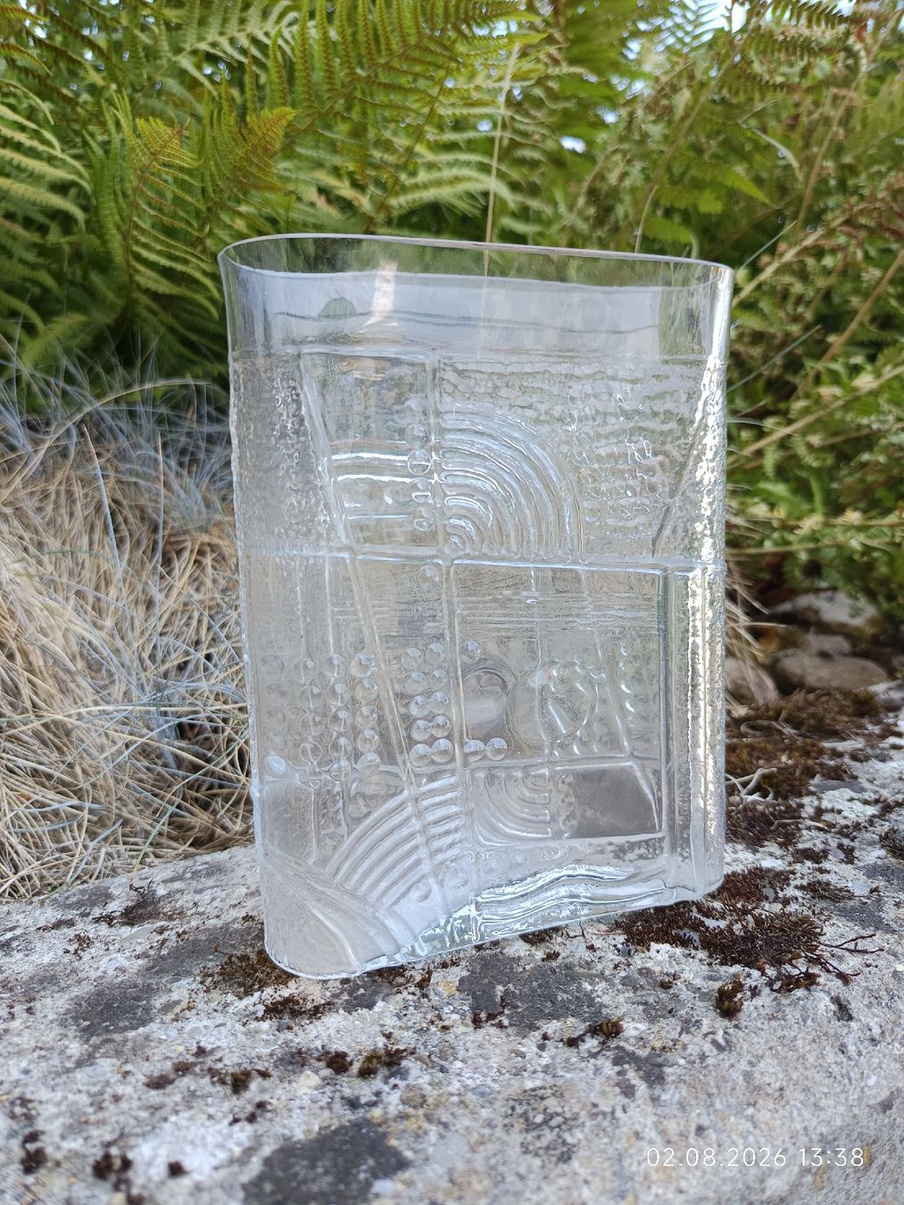 Vasi & Recipienti: Glasvase mit Muster guter Zustand – Usato da Bergdietikon venduto da Riviera83
