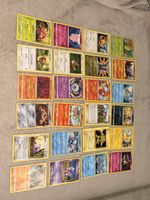 Lot de cartes Pokémon diverses état neuf 59 en total 