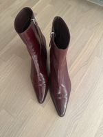 ZARA Stiefeletten, bordeaux, Grösse 40, wie neu