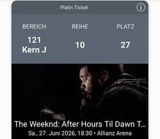 2x The Weeknd Tickets 27.06.26 München(nebeneinander!)