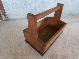 antikes Holz Kistli Transport Kiste Werkzeug Kasten