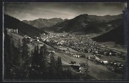 Davos, Blick gegen Seehorn und Rhätikon