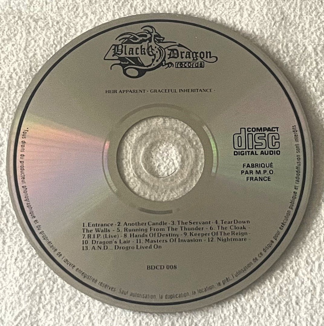 CD: Heir Apparent – Graceful Inheritance - CD - 1986 – Usato da Uster venduto da Zardodel 2
