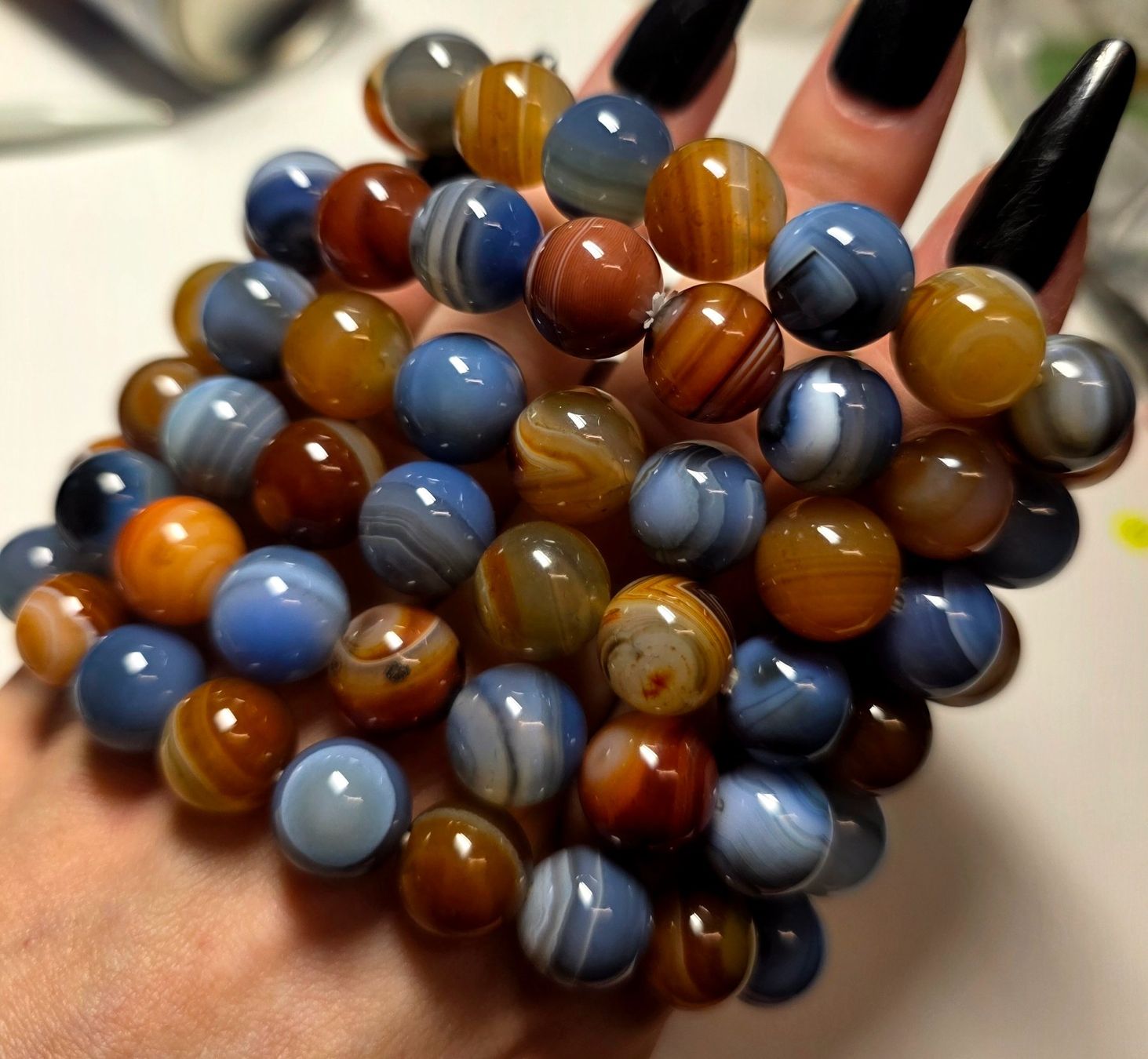 Minerali & Pietre curative: Botswana Achat Armband – Nuovo e nell'imballaggio originale da Matzingen venduto da Shay_Crystalz 1