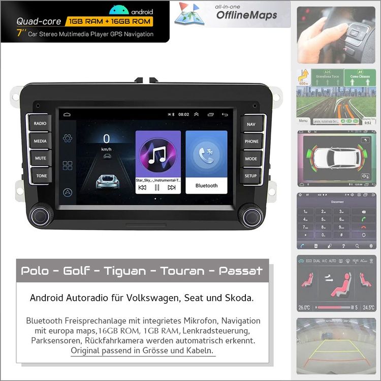 Vente d'Accessoires pour Golf 5 - Autoradio avec GPS et Bluetooth