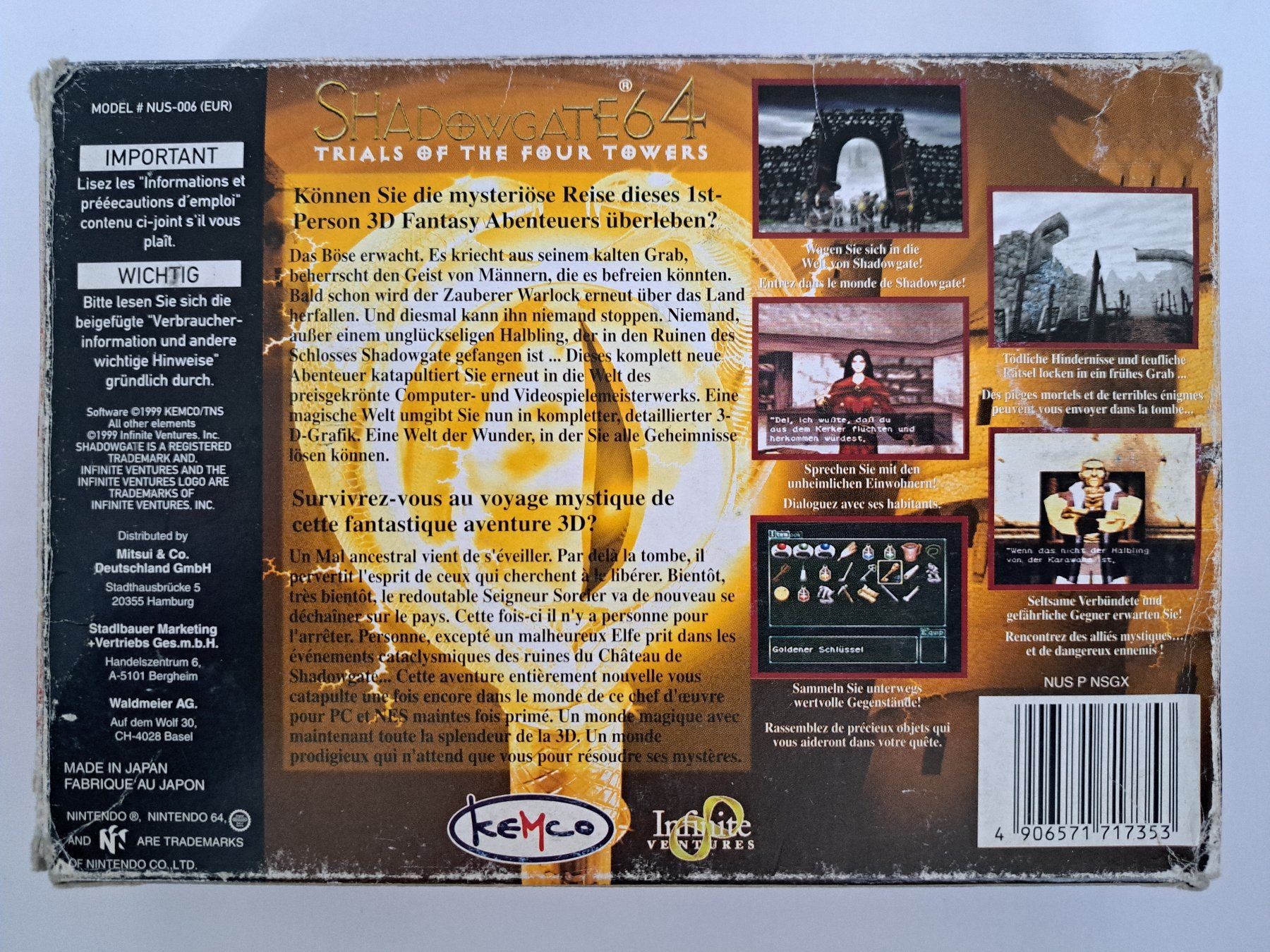 Giochi: Shadowgate 64 OVP/CIB (Nintendo 64/N64) – Usato da Balgach venduto da Wasnwasn 1