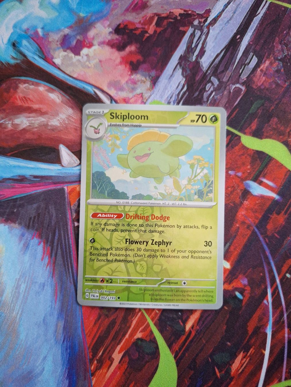 Pokémon Carte collezionabili: Skiploom - Reverse Holo - Pokemon Paldea Evolved – Usato da Altstätten SG venduto da GGsGameshop