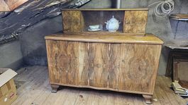 Holz Buffet- Vitrine Antik