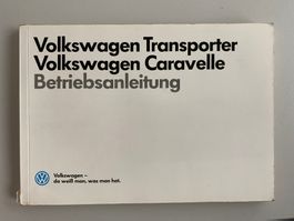 VW Transporter/Caravelle Betriebsanleitung (1988)
