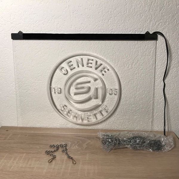 Foto & Immagini: LED Neon Lichtbild HC Geneve Servette – Nuovo e nell'imballaggio originale da Matten b. Interl venduto da Sportsness 1
