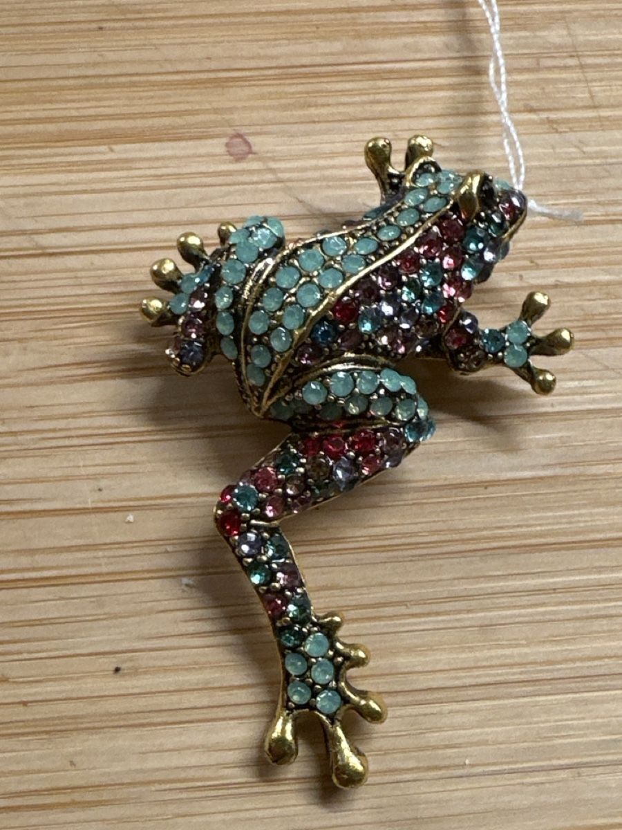 Spille & Fermagli: Frosch mit vielen Strasssteinen Brosche – Nuovo (secondo la descrizione) da Trüllikon venduto da angela4444 6