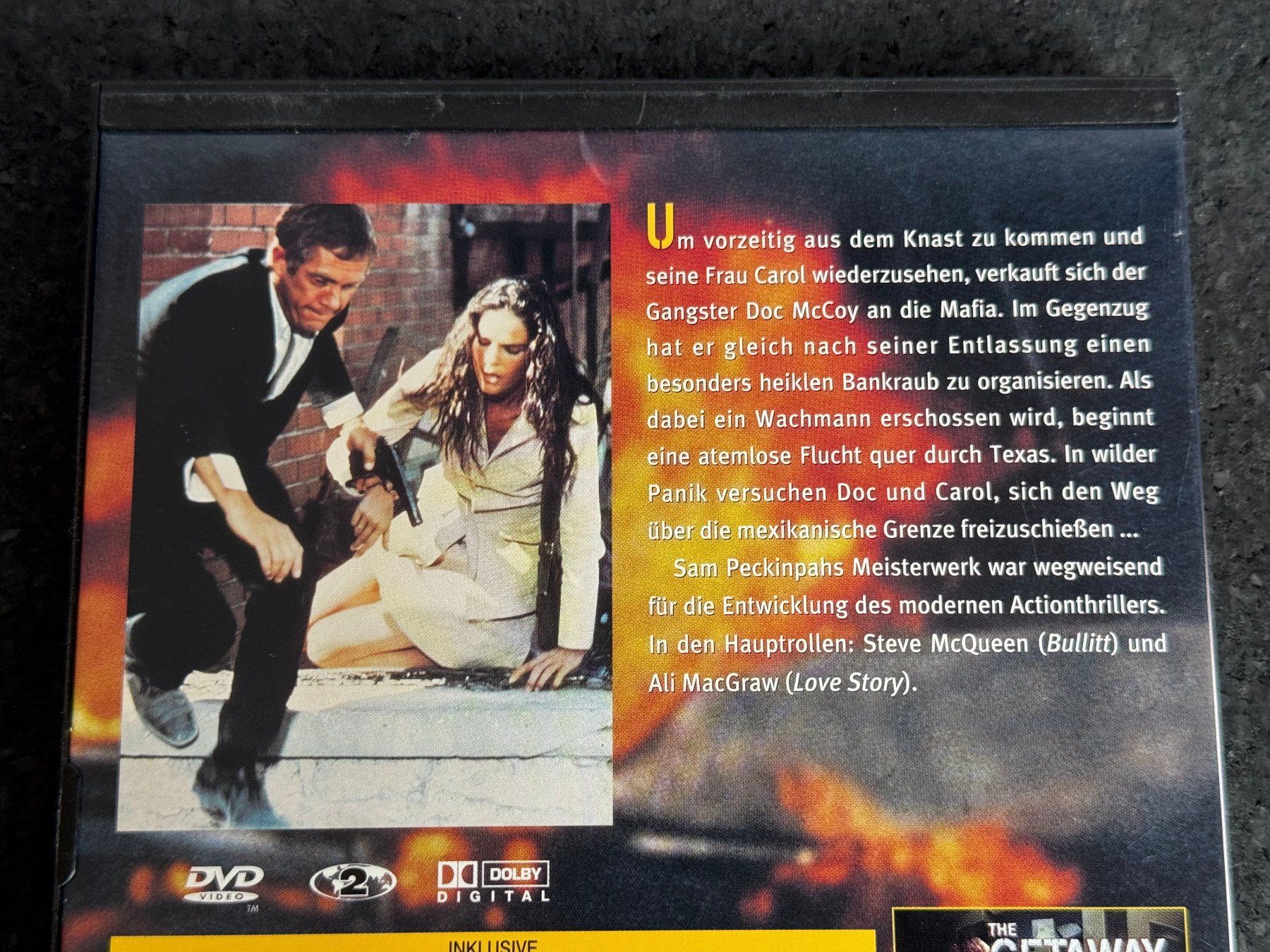 Tutti i DVDs: GETAWAY DVD EN/DE/SP McQueen - MacGraw – Usato da Fribourg venduto da tschjoly 2