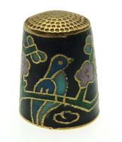 Fingerhut mit Motiv Vogel (5)