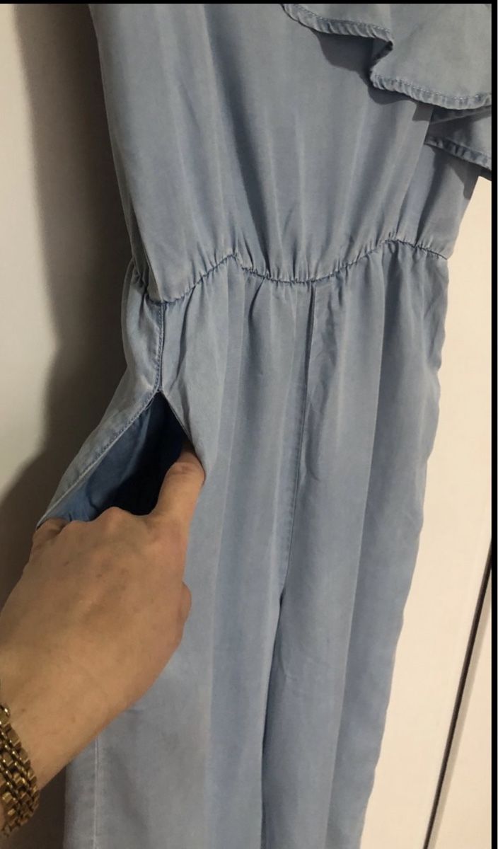 C&A Tute: Sommer-Overall hellblau Gr. 40 CLOCKHOUSE Lyocell – Usato da Zürich venduto da Herbion1 3