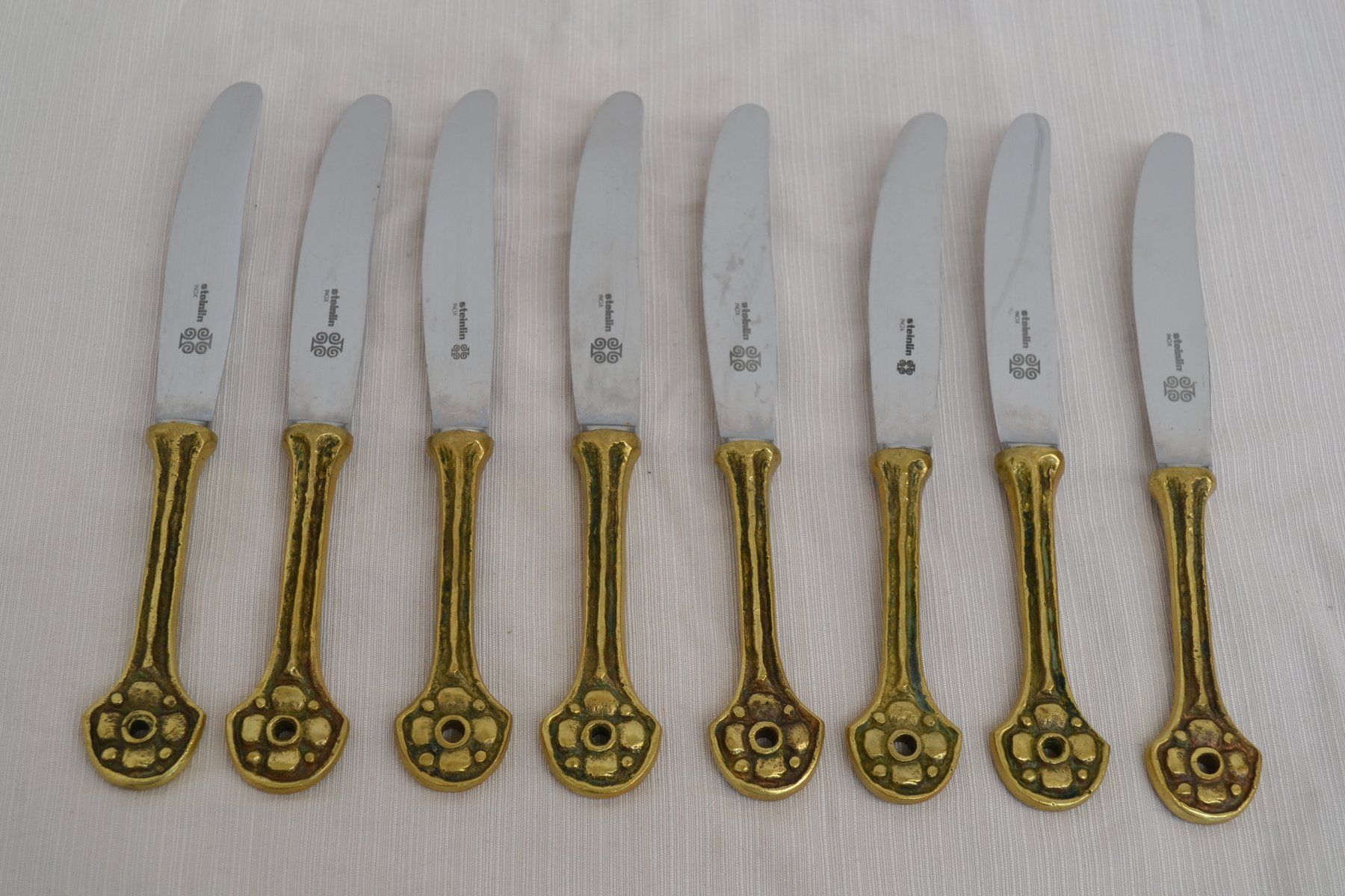 Set di posate: Vintage Steinlin Messing Besteckset 55 Teile – Usato da Winterthur venduto da BK-Brocki_Winterthur 2