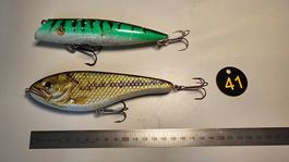 Bigbait Jerkbait Swimbait Glidebait, Popper 2er Set Hecht