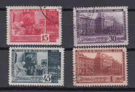 UdSSR RUSSLAND 1941 W. LENIN - MUSEUM, Mi.-Nr. 821-824