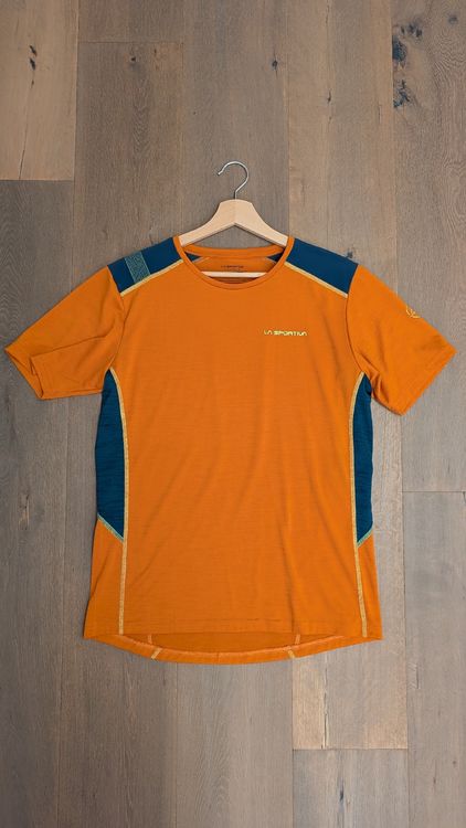 La Sportiva Embrace T-Shirt Man Orange/Blau M (Gebraucht) in